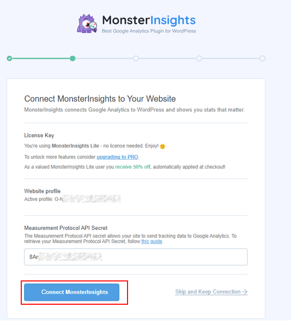 Image 18 Connect MonsterInsights to Your Website