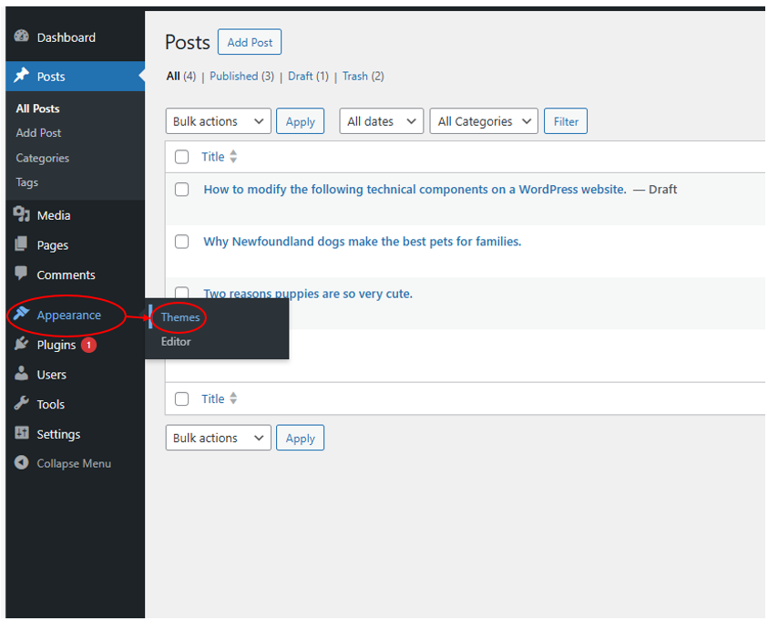 Image 2 showing the appearance and theme options