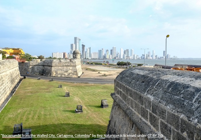 Walled City + modern city