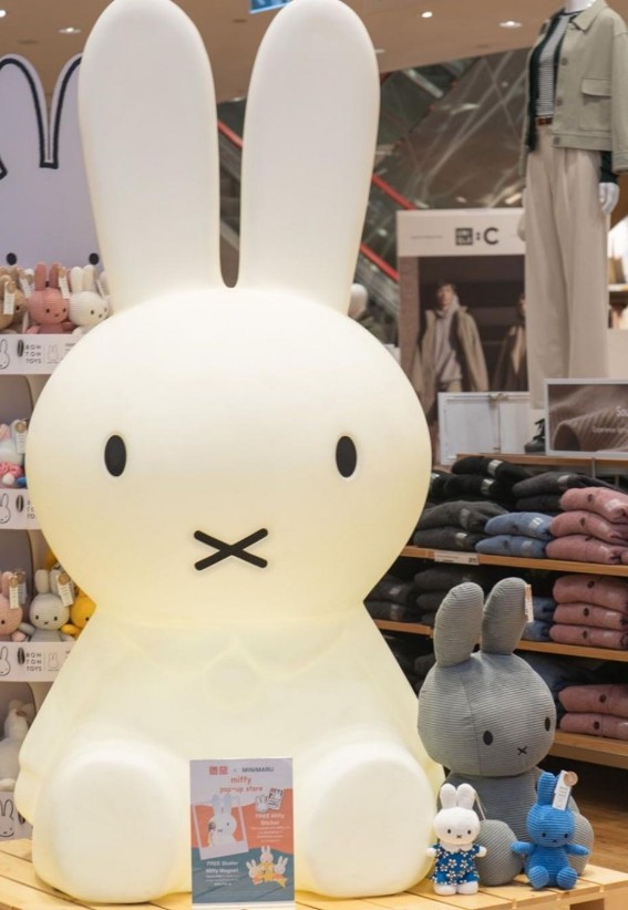 Miffy bunny at a Uniqlo Store